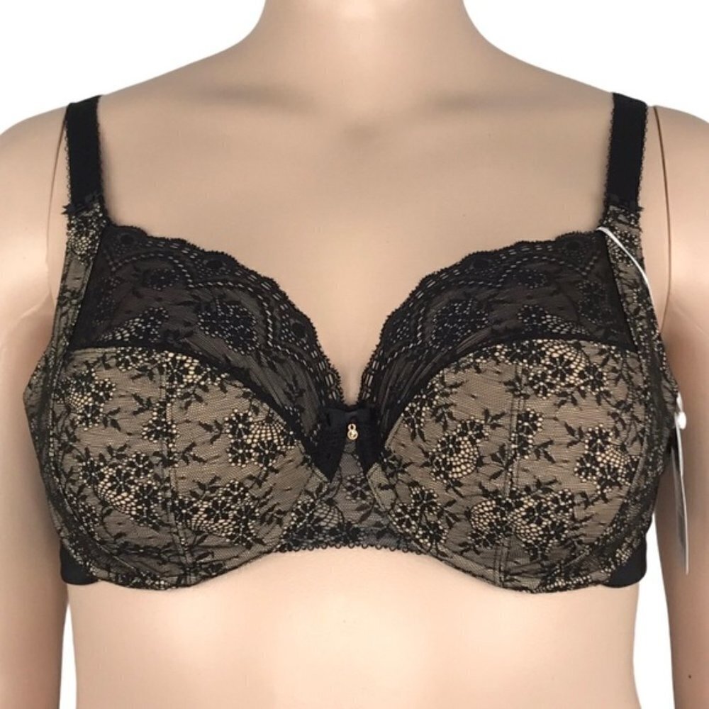 Elomi Tia Underwire Bandless Bra UK 40E US 40DDD EL4280
